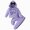T040-Purple, variant on Zuwimk Toddler Boy And Girls Clothes Long Sleeve Hooded Pullover Letter Print Sweatshirt Pants 2pcs Fall Winter Outfit Set(T040-Purple)