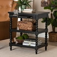thumbnail image 4 of Baxton Studio Imogene Retro-Modern Black Wood End Table, 4 of 8