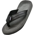 thumbnail image 1 of NORTY Mens Flip Flops Adult Male Thong Sandals Grey Black - Runs 1 Size Small, 1 of 7