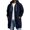 Navy, variant on LNZGNM Hoodies for Men Zip Up Loose Fit Casual Fall Sweatshirts, Fashionable Drawstring Long Sleeve Top Coat with Pockets, Army Green (XXXXXL)