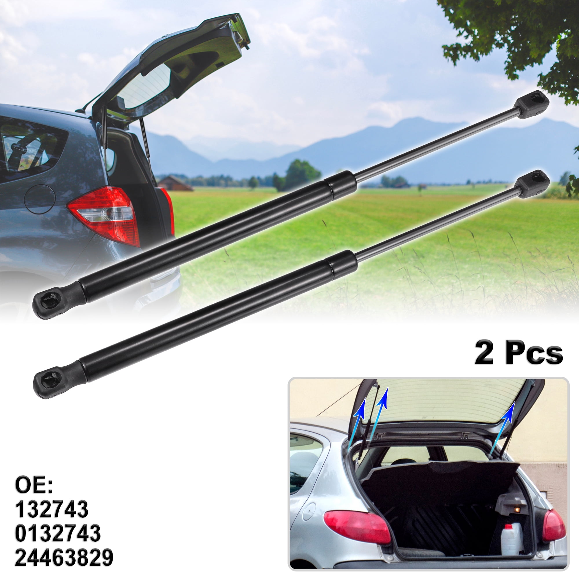 Unique Bargains 2Pcs Rear Hatch Lift Supports Struts for Opel H A04 2005-2010