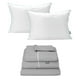 thumbnail image 1 of Sábanas King Size Royal Gris Perla + Almohada Royal Twin, 1 of 8