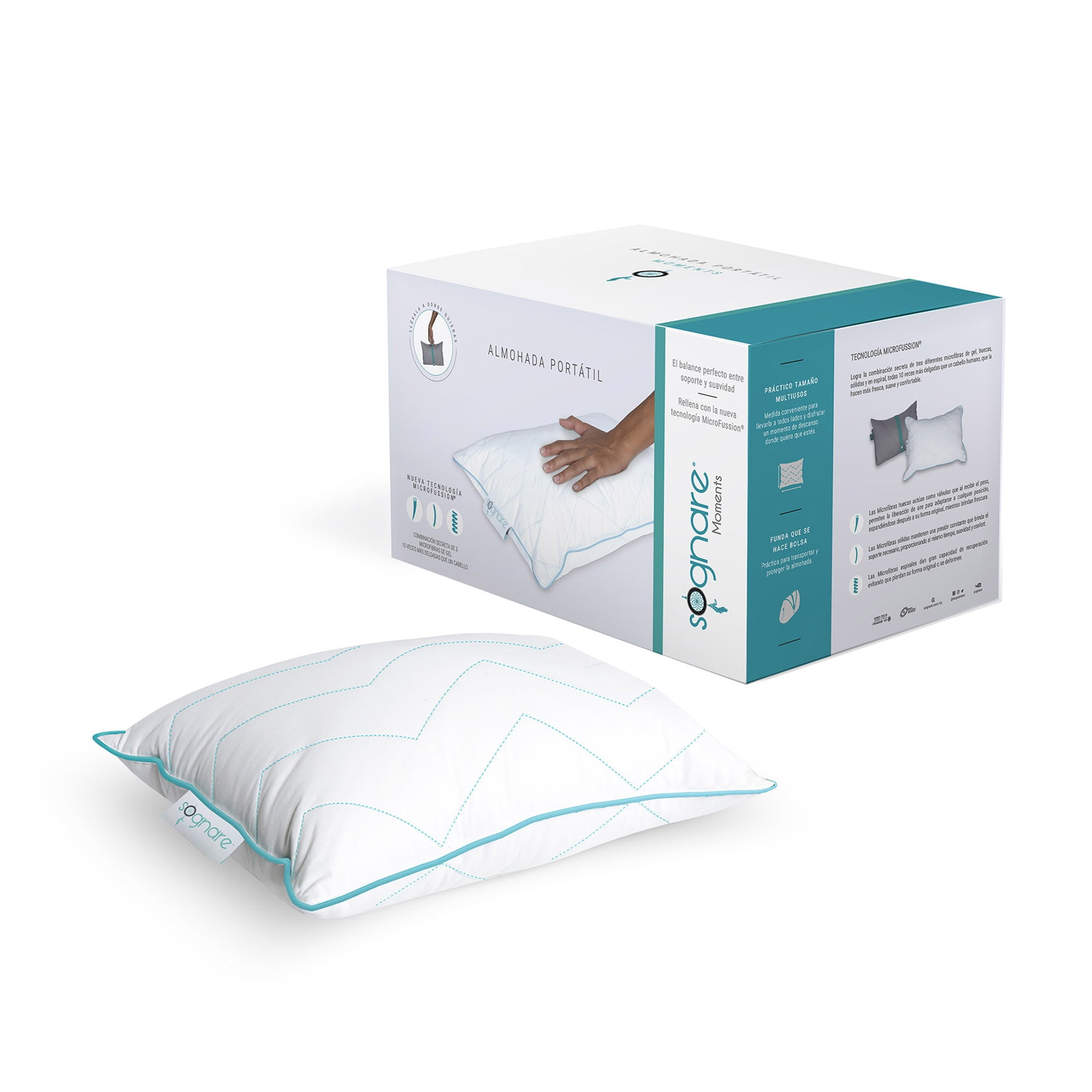 Sognare Moments Almohada Portatil De 26x38 Cm 100 Algodon Sognare Sognare Walmart en linea