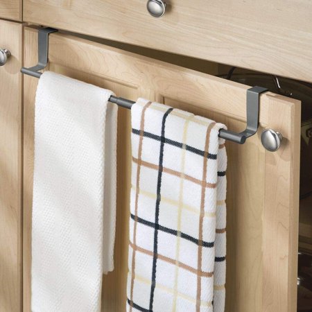 Adjustable, Expandable Kitchen Over Cabinet Towel Bar Rack - Hang on