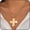 2 - 6678G, variant on Chunky Necklace for Women Trendy Big Cross Necklace Large Cross Pendant Necklace Thick Bold Statement Necklaces for Women Chunky Jewlery[u1640]