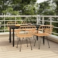 thumbnail image 1 of vidaXL 5 Piece Garden Dining Set Poly Rattan, 1 of 7