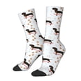 thumbnail image 1 of Balery Dachshund Dog Calcetas Largas con Estampado para Hombre y Mujer – Suaves y Transpirables, Talla Única (US 5-11), 1 of 6