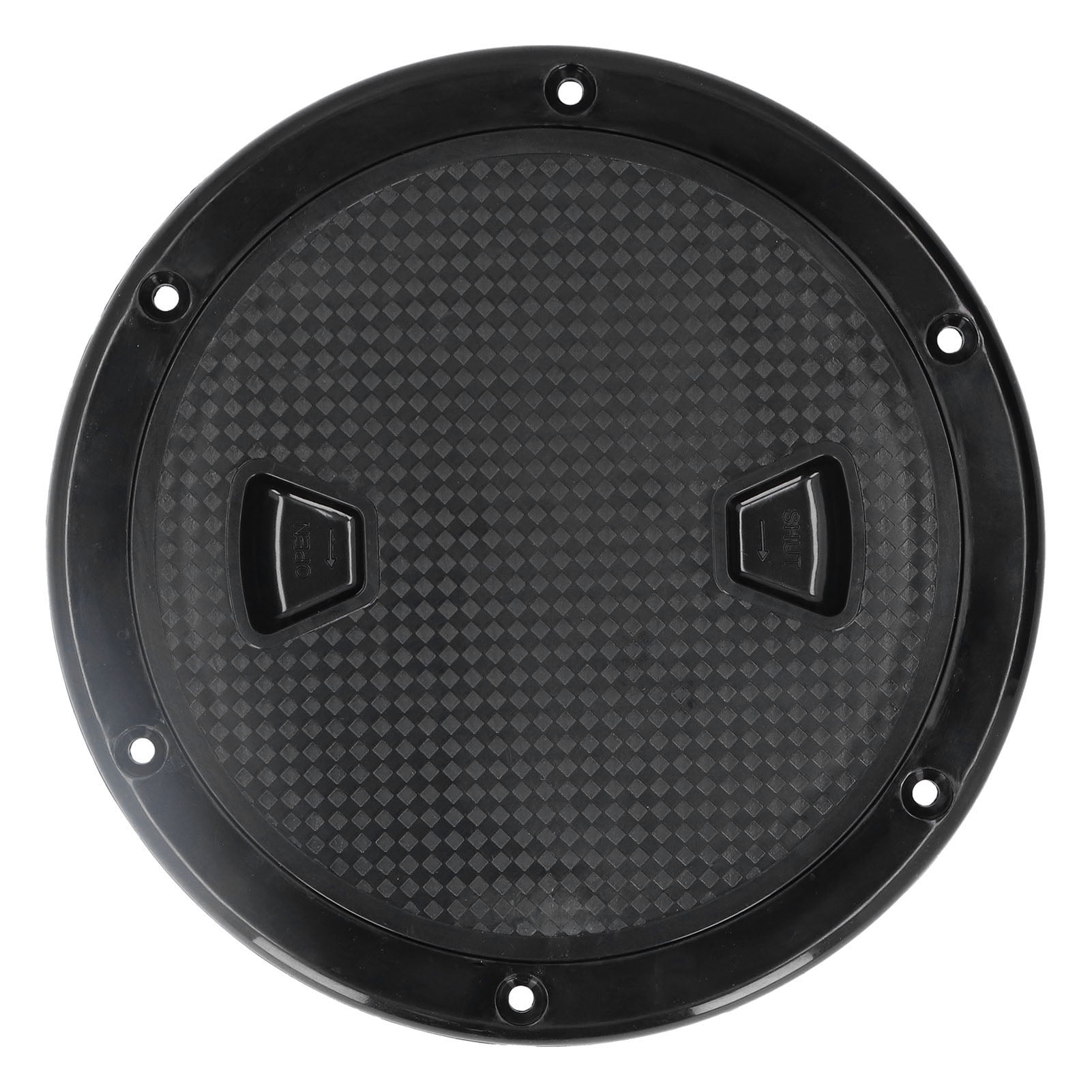 Deck Access , Round Waterproof Black Boat Deck Plate Anti-UV For Boat ...
