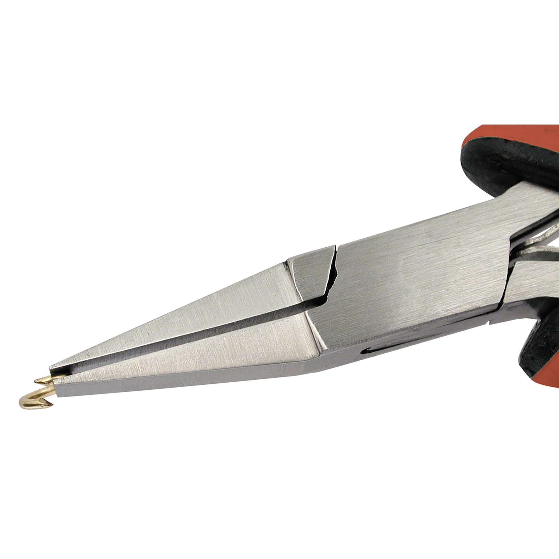 Beadsmith Color-ID Flat Nose Pliers - 5 Inch Red Grip Jewelry Making Tool With Polished Steel Head - View #2