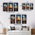 thumbnail image 4 of Designart "Surreal Elegance The Eiffel Tower I" Cityscapes Framed Wall Art Set Of 3 - Multi-Color France Frame Canvas Set For Living Room Decor, 4 of 7