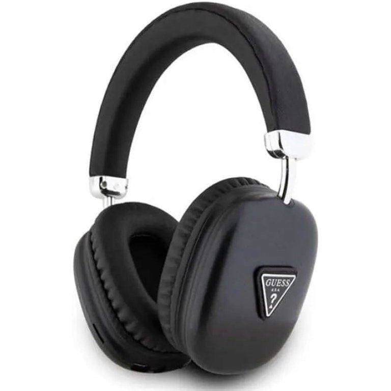 Guess PU Leather 4G Triangle Logo Wireless Headphone Black
