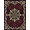 Red, Pattern 6, variant on ODIKA 4'x6' Machine Washable Non-Slip Area Rug, Antique Burgundy High Traffic Rug, Red, 1111264