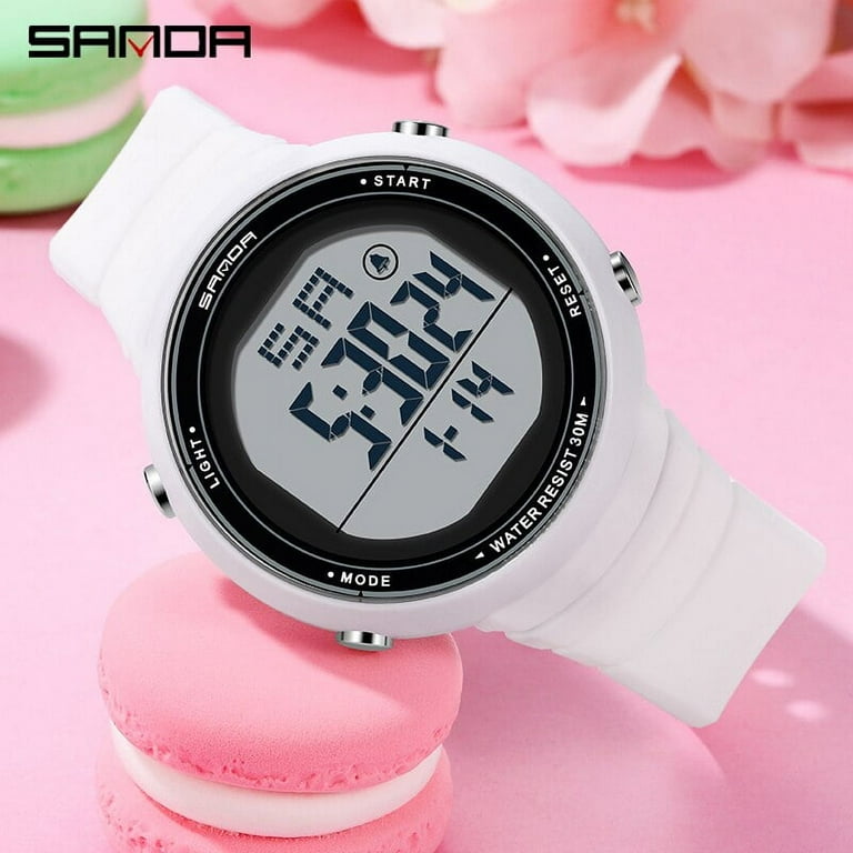 Sanda Fashion Sport Watch Women Transparent Strap Led Digital Clock Ladies  Electronic Watch Reloj Mujer Relogio Feminino 2009 - Digital Wristwatches 