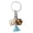 B, variant on Keychain Pendant Dice Charm Lightweight Portable Acrylic Keychain Phone Bag Keyring Smooth Surface Keychain