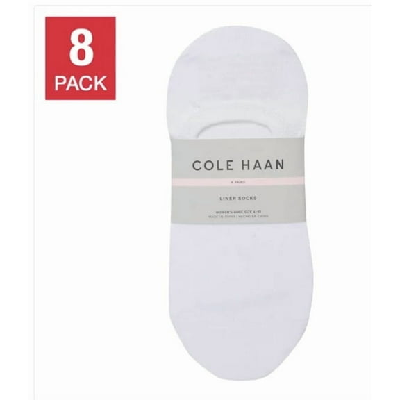 Cole Haan Women's Liner Sock, 8-pair Size 4-10