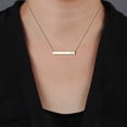 thumbnail image 5 of aaXia 10K Yellow Gold Diamond Accent Cross Bar Necklace, 5 of 5