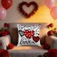 thumbnail image 4 of Specollect 3 Pcs Valentines Day Heart Pillowcase Linen Sofa Cushion Cover Festive Home Decor for Living Room Bedroom 17.72*17.72 in, 4 of 9