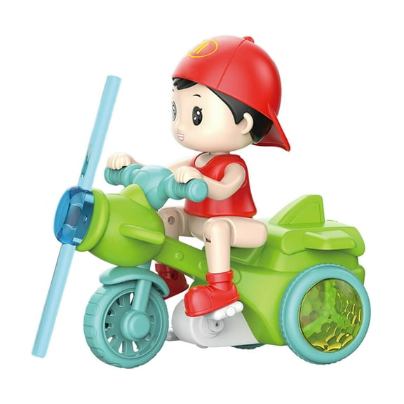 Electronic Swing Stunt Tricycle Cartoon Electric Tricycle Toy Children Interactive Educational Crawling Toy for Infant