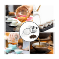 thumbnail image 4 of 6Pack Tea Strainers with Drip Bowl,2.5 Inch Tea Filters for Loose Leaf Tea, Stainless Steel Mesh Tea Infuser with Handle, 4 of 6