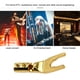 thumbnail image 2 of Matsuzay 4X Clip de Cable conector de Cable conector Banana oro mano de obra fina accesorios industriales Cables abrazadera suministros de Accesorios para electrodomésticos Oro, 2 of 6