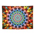 thumbnail image 5 of ONETECH Trippy Rainbow Spiritual Tapestry Psychedelic Abstract Colorful Vortex Wall Hanging Decor Mandala Hippie Large Tapestry Background for Bedroom Living Room Dorm, 5 of 7