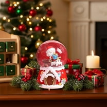 NWOKYZGH Gift Wrapped Christmas Tree Music Box Color Light Xmas Train Musical Snow Globe for Girls and Boys Baby Kids Daughter Mom Granddaughter Grandma Sisters Women Presents Gifts