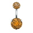 thumbnail image 1 of 1PC Steel Belly Button Rings Crystal Piercing Navel Heart Style Navel Piercing Earring Belly Piercing Sexy Body Jewelry Ombligo FGS, 1 of 7
