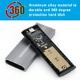 thumbnail image 4 of Wweixi M2 Ssd Case For Hard Disk Size Supported Tool Free Installation Easy To Use Alloy Ssd External Case Ssd Enclosure C-C line, 4 of 6