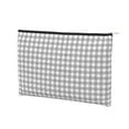thumbnail image 2 of Fotbe Gray Checkboard Reusable Cosmetic Bag Makeup Bag for Women Large Travel Cosmetic Pouch Girls' Make Up Organizer, 2 of 8