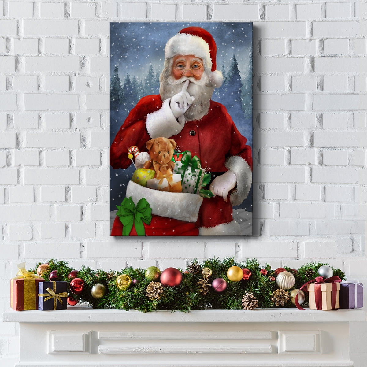 Quiet Santa- Gallery Wrapped Canvas