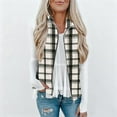 thumbnail image 2 of Gpaecead Women's Plaid Sleeveless Vest - Warm Fleece Winter Warm Gilet Black, 2 of 9
