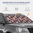 thumbnail image 3 of Goofa Rose Flowers Pattern 2 Piece Car Windshield Sun Shade Foldable | Front Windshield Shade for Sun, Heat and UV Rays | Sunshade for Car Front Window-, 3 of 7