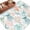 Red Teal, variant on Teal Red Jellyfish Coastal Round Area Rug 3Ft Washable Small Circle Rugs for Kitchen Entryway, Summer Beach Coral Starfish Nautical Non-Slip Carpet Floor Mats Indoor Outdoor Carpet Runner Home Decor
