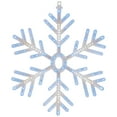 thumbnail image 3 of Northlight LED Lighted Snowflake Christmas Window Silhouette - 24.5" - Pure White and Blue, 3 of 5