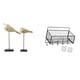 thumbnail image 1 of Elegantes figuras de pájaros de madera, esculturas para escritorio, dormitorio, entrada, adornos decorativos de interior, juego de dos piezas, 1 of 8