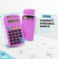 thumbnail image 4 of Enday Solar Battery Basic Calculator Essential School Supplies, Purple 1 Pack, 4 of 7