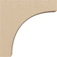 thumbnail image 3 of 2"W x 10"D x 10"H Thin Huntington Rough Cedar Woodgrain TimberThane Corbel, Primed Tan, 3 of 6