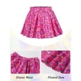 thumbnail image 5 of Happy Cherry Girls Shiny Metallic Short Sleeve Crop Top with Pleated Skirt Set Kids Sparkly Outfits Sequin Leopard Dancewear Performance 2Pcs 3-4 Years Rose Red, 5 of 6