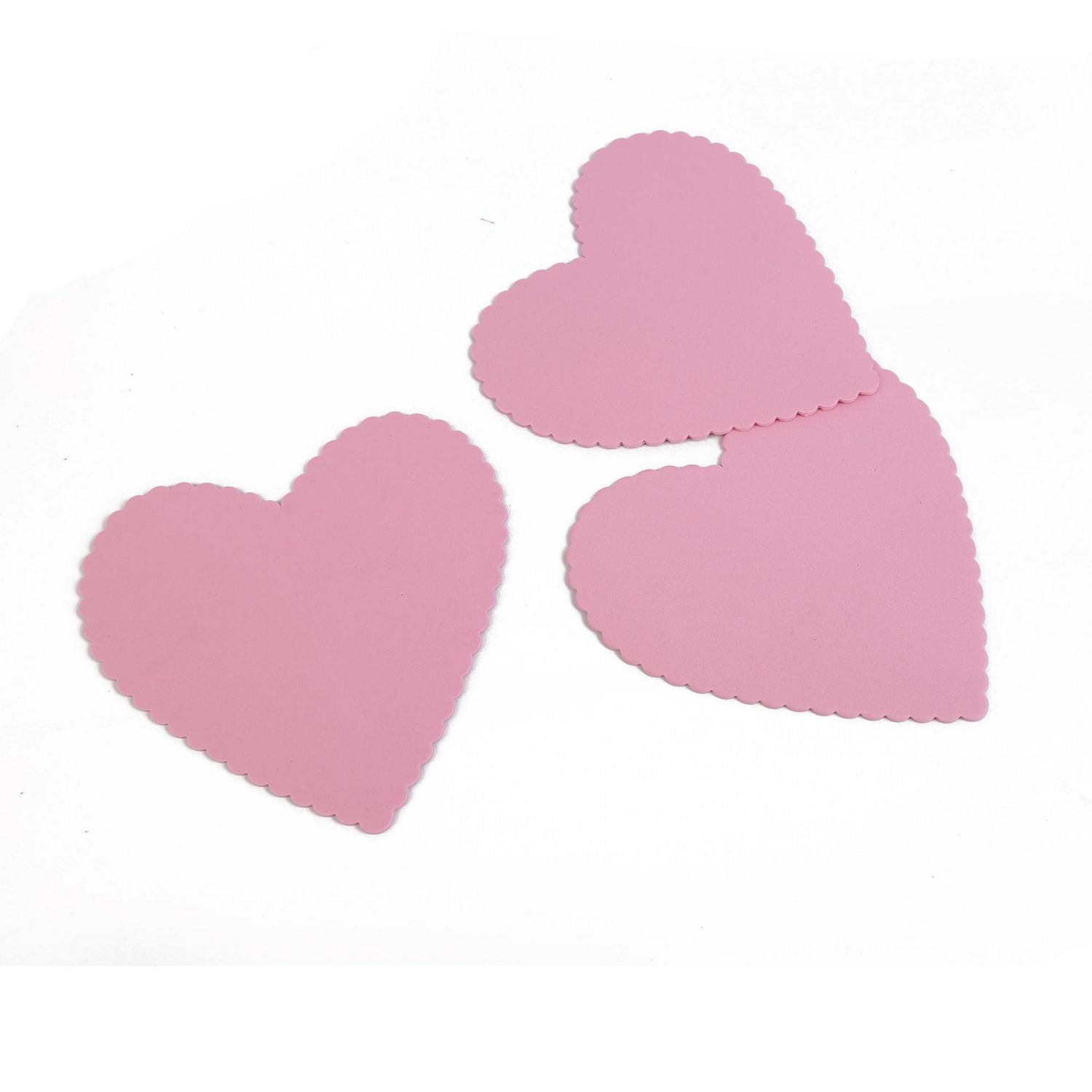 10 FOAM HEARTS PINK