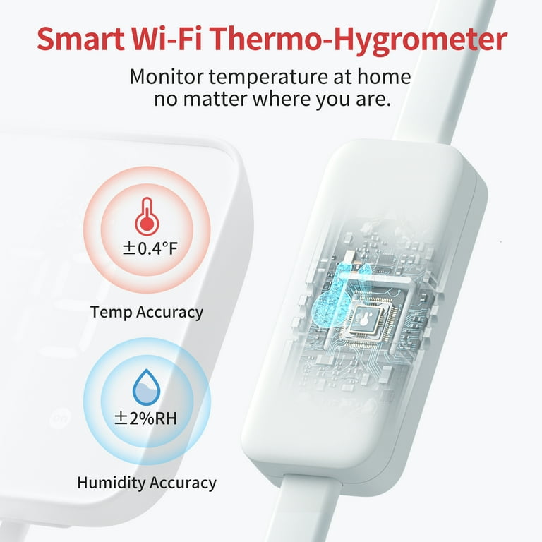 SwitchBot Hub 2 (2nd Gen), Smart IR Remote Control, Smart Wi-Fi Gateway and  Thermometer Hygrometer (Support 2.4GHz) 