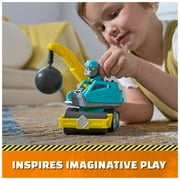PAW Patrol, Rubble & Crew Motor’s Wrecking Ball Construction Vehicle and Collectible Figure, for Ages 3 and up
