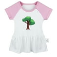 thumbnail image 1 of Nature Jungle Pattern Dresses For Baby, Newborn Babies Skirts, Infant Princess Dress, 0-24M Kids Graphic Clothes (Pink Raglan Dresses, 6-12 Months), 1 of 4
