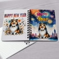 thumbnail image 4 of Happy New Year with Shetland Sheepdog Fireworks Holiday Xmas Winter 2025 Spiral Bound Journal Sheltie Dog Lover Gifts 5x7in Spiral Notebook - 00025, 4 of 5