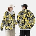 thumbnail image 6 of Daiia Orchids Flowers UPF 50+ Sun Protection Hoodie Jacket Lightweight Long Sleeve Sun Shirt for Women Men with Pocket Hiking Outdoor-Small, 6 of 9