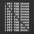 thumbnail image 2 of I Pet The Dogs T-Shirt | Cute Dog Black Tee Gift, 2 of 5