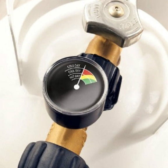 AD-2G, Gas Guard Gas Grill Propane LP Tank Gauge Works off Pressure QCC1 Fitting