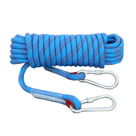 

TOMSHOO Climbing rope 10mm Rock Fire Rescue Safety Rope 10M/20M/30M Outdoor Static Rope Rescue Safety Escape Rope Fire Rescue BUZHI Rope 10mm ADBEN Clim Optional