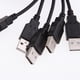 thumbnail image 5 of 5x5 Uds DIY USB 2,0 A Enchufe Macho 2 Pines 2 Cables Conector De Cable De Carga De Energía 50cm, 5 of 8