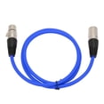 thumbnail image 2 of Cable de micrófono macho a hembra de 3 pines Cable adaptador de audio duradero para micrófonoAzul, 2 of 10