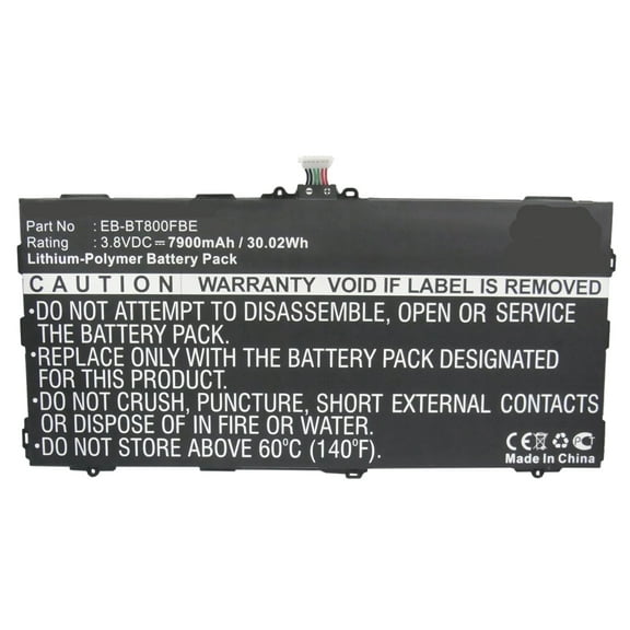 Batteries N Accessories BNA-WB-P5220 Tablets Battery - Li-Pol, 3.8, 7900mAh, Ultra High Capacity Battery - Replacement for Samsung EB-BT800FBE Battery